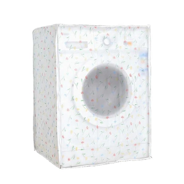 Vedenpitävä pölytiivis pesukoneen suojus automaattiselle pesukoneelle, Premium PEVA pesukoneen suojakotelo kotiin (60x55x82cm)