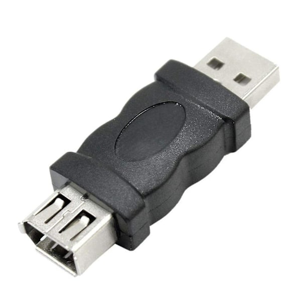 For Firewire Ieee 1394 6 Pin Hunn til Usb M Hann Adapter Konverter Kobling Pc (1 Stykke, Svart)