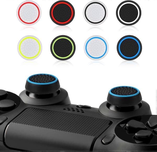 20 stk. Controller Thumb Grips til PS5/4, Silikone Anti-Slip Thumbstick Grip Cover