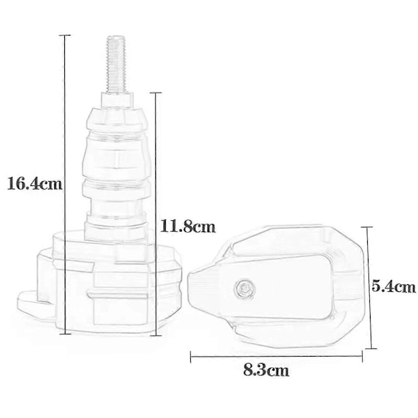 Motorsykkel Fallbeskyttelse Stang for Yamaha R3 MT-03 Rød