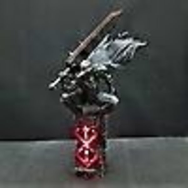 Berserker Armor Bust Guts Figur Natlampe Resin Statue Sort Sværdkæmper Model Griffith