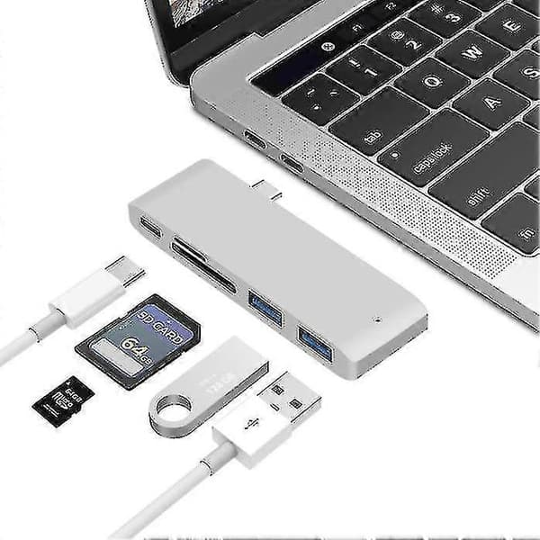 Type-c Hub 5 I 1 Hub 6 I 1 Hub Hub Usb-c Till Hdmi Splitter Ca Silver
