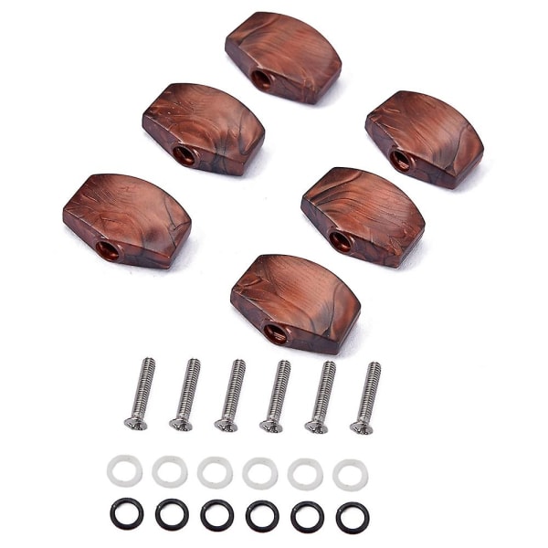6 stk/sett Gitar Stemmepinne Knapper, Stemmepinne Knapper Maskinhoder Knapper for Gitar