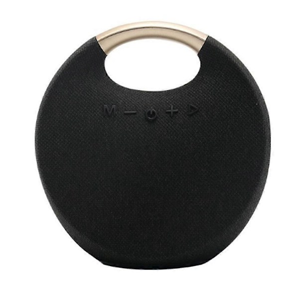 5W Portabel Bluetooth Högtalare Trendig Färgstark Tyg Mesh Trådlös Musiklåda Utomhus Rockmia -029 (Svart)