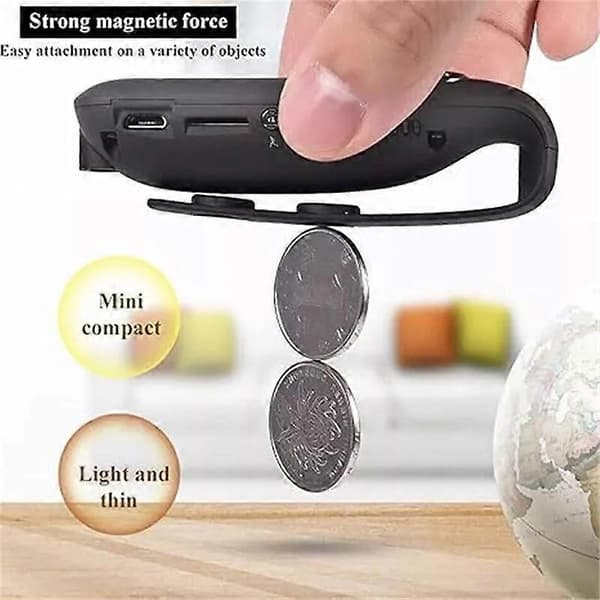 1080P Full HD Kompakt Mini Kamera Säkerhet, Portabel Kroppskamera med 32GB Kort
