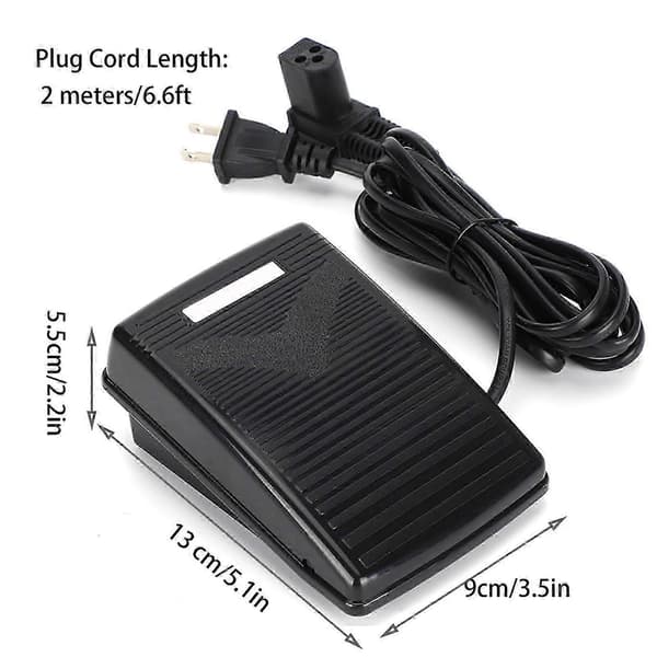Fotpedal Multifunksjonell Symaskin Passer til Singer 974 US Plugg 110V