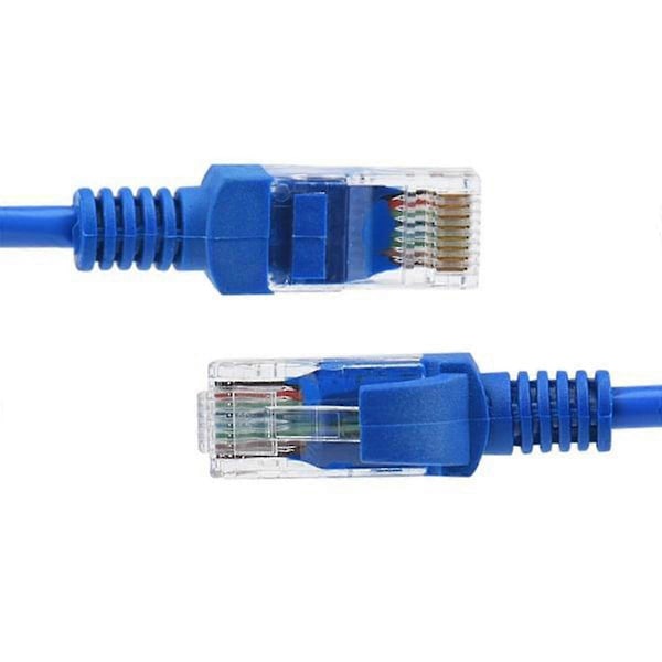 2m Lang Praktisk Ledning Kabel Internett Nettverk For PC Modem Ruter (blå)
