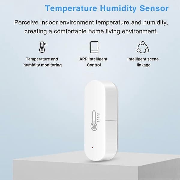 Tuya Wifi Temperatur Fugtigheds Sensor Måler Indendørs Hygrometer Termometer Smart Life App Kontrol