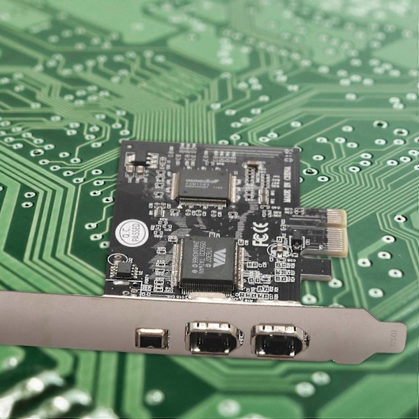 PCI x1 PCI-E FireWire 1394a IEEE1394 Kontrollerkort 3 Portar För Stationär Dator