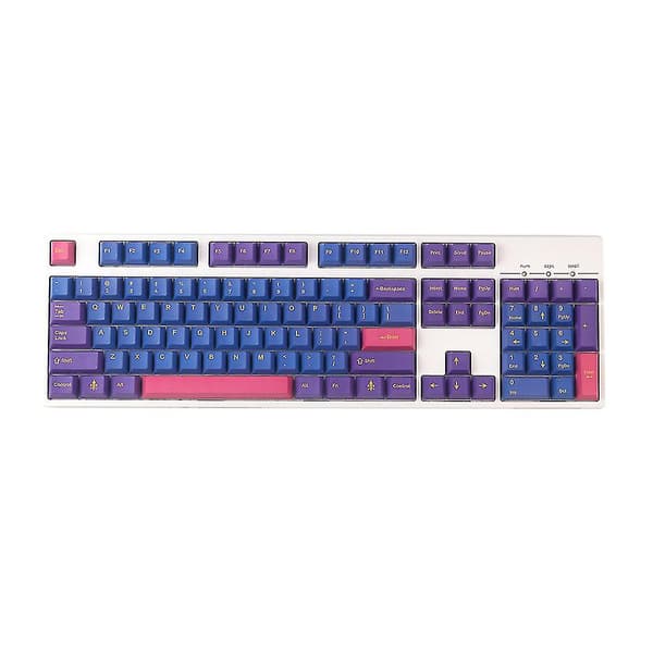 128 stk. Blomster Keycap Pbt Cherry Profil Standard Sublimeringsproces Keycap