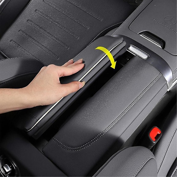 Bil Sentral Konsoll Armlene Boks Booster Pad PU Trim Deksel for GLC C-Klasse W206 C200 X253 GLC300 22-2024, A