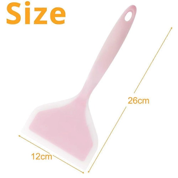 Silikonskrapa - Non-Stick Värmebeständig Köksstekspatel - Rosa