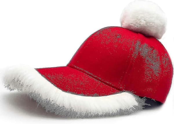 Festlig Julemandshue! Sjov Julemandshue med Justerbar Mode Baseball Cap