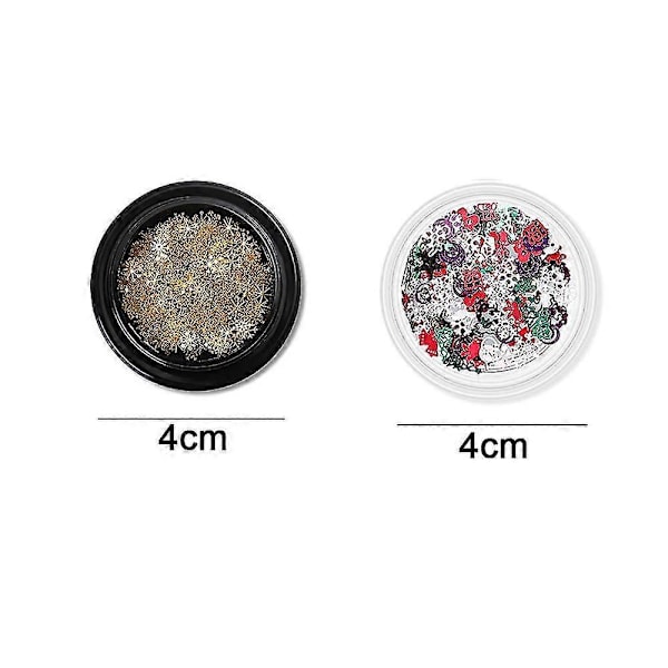 Jul Nagelkonst Glitter, Julglitter Nagelkonst Dekoration Manikyr