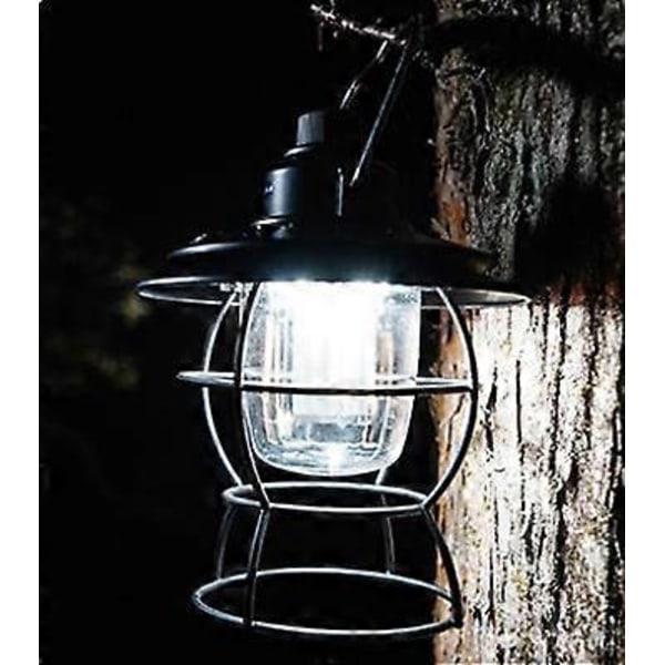 1-pack Retro LED Campinglykta Typ-C Uppladdningsbar och Dimbar, Söt Retro Handhållen Bärbar Campinglykta Utomhus, Perfekt Campinglykta för E