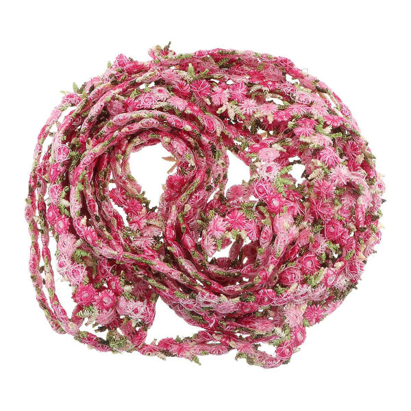 10 Yards Rose Broderad Spets Trim Floral Band För sömnad Hantverk