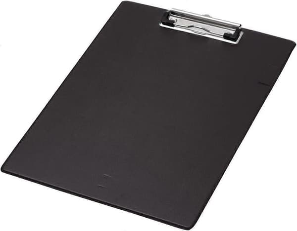 PVC-klippbrett for A4-papir, svart