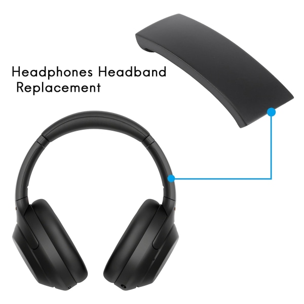 Pannebånderstatning for Sony WH-1000XM3 XM3 trådløse støyreduserende over-ear-hodetelefoner svart