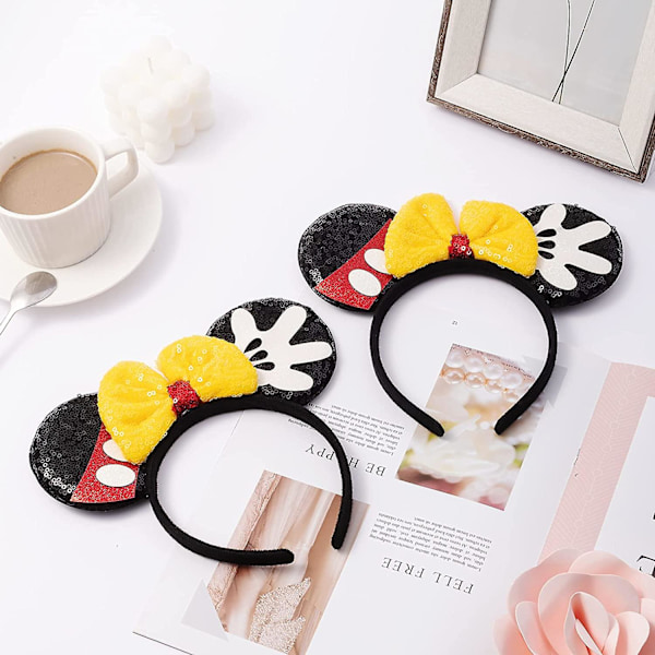 Hiirenkorvat Panta, 2kpl Kiiltävät Jouset Hiirenkorvat Lapsille Tytöille Naisille Prinsessapukujuhlat Koristeet Cosplay