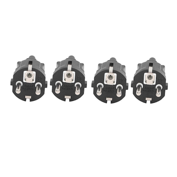 4 stk. EU 2-bens stik til IEC320 C5 strømadapter Professionel EU 2-bens stik 4,8 mm til C5 strømstikadapter til bærbar EU-stik 100?250V