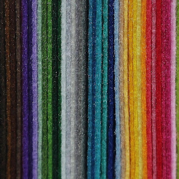 40 st Svarta Sängkläder Filt Tygark Polyester Tyg Färgad Filt Tyg Rutor Brun Filt