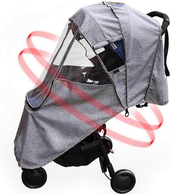 Regnskydd Universal Barnvagn Käpp Regn- och Vindskydd För Barnvagnar (stil-04)