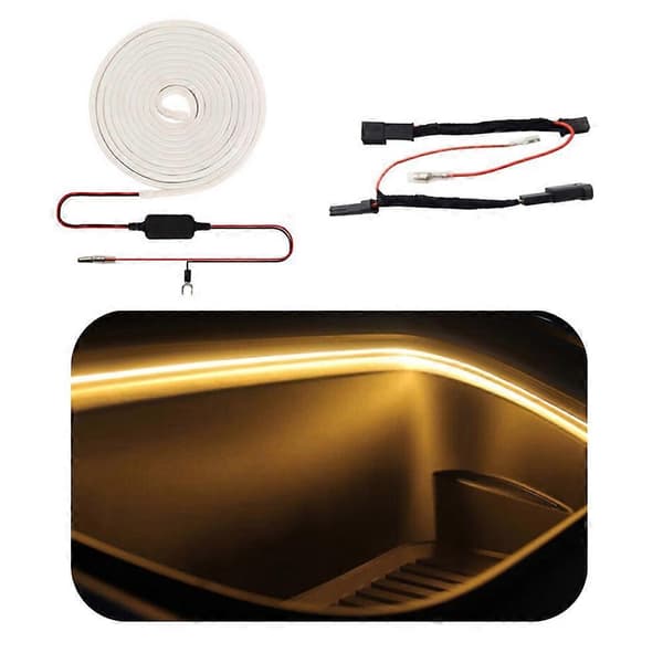 Universal 12V Frunk Oplyst Modificeret Ambientebelysning til Model 3 Y 18-23 Bagagerumslys Blå