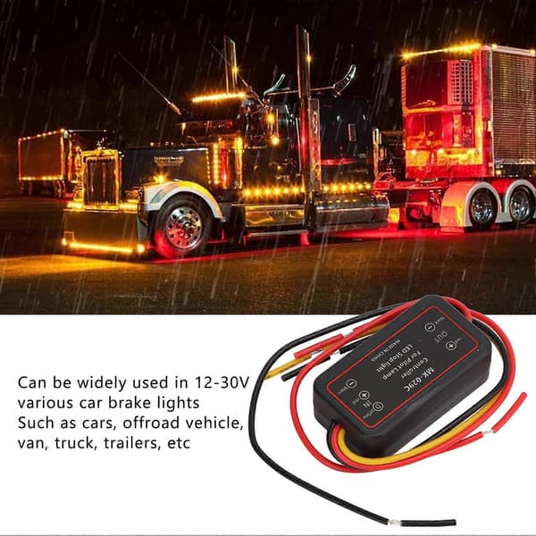 LED Stoplys Controller IP65 Vandtæt 12V?30V ABS Strobe Modul til Baglygte MK-029C
