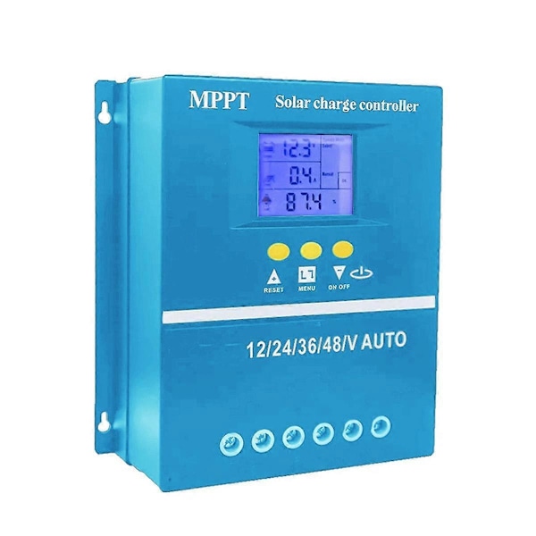 60A MPPT Solarladdningsregulator 12V 24V 36V 48V Batterisystem Auto, PV Solpanel Regulator