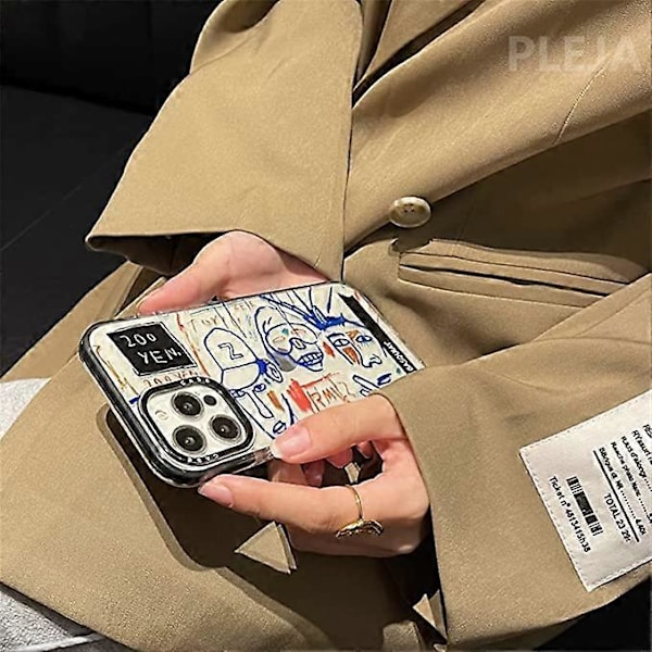 Egnet til iPhone13Pro beskyttelsesetui Abstrakt kunst graffiti telefonetui Personlig iPhone13Pro stødsikker telefonetui