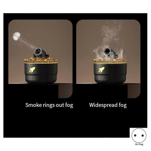 Simuleret Kanonild Essential Oil Diffuser Aromaterapi Luftfugtighedsmaskine Lille Duft Aroma Humi