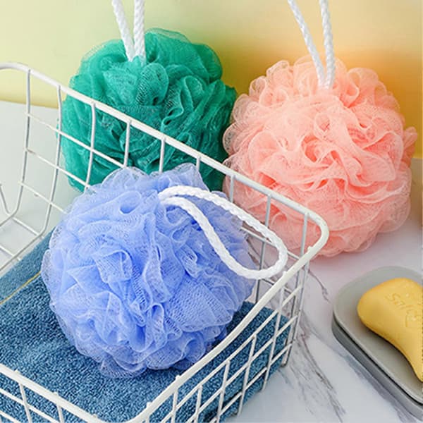 3 stk. Bade Svamp Bruse Loofah Bade Net Puff Brusebold Kropsskrubber til Kvinder og Mænd Kropsvask