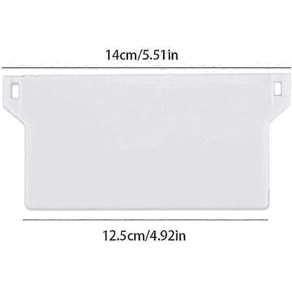 10 Pak Blind Vægtplader Vertikal Persienner 127mm Hvid Udskiftningsdele