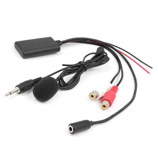 2x Universal Bilradio 3.5mm Rca Audio Aux Input Bluetooth Mikrofon Kabel Til Pioneer Til Til Til