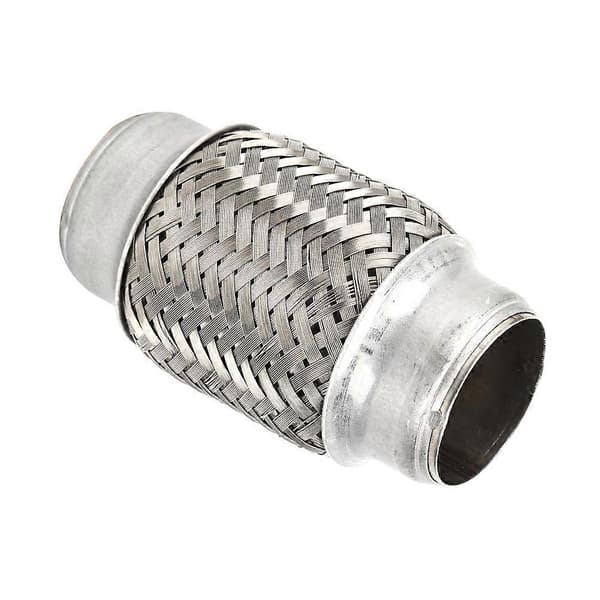 38 x 102mm 1,5 x 4 tommer Rustfrit Stål Udstødningsflexrør Flexi Led Reparationsrør Biltilbehør