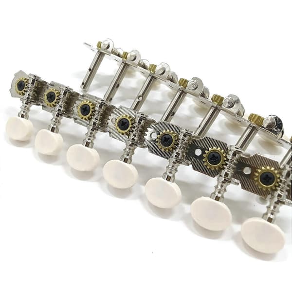 14-strängars akustisk gitarr stämningsknappar krompläterade maskinhuvuden 7L 7R akustisk gitarr instrument