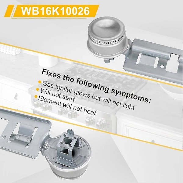 WB16K10026 WB29K17 Gasskomfyr Dobbel Brenner Enhet Erstatning