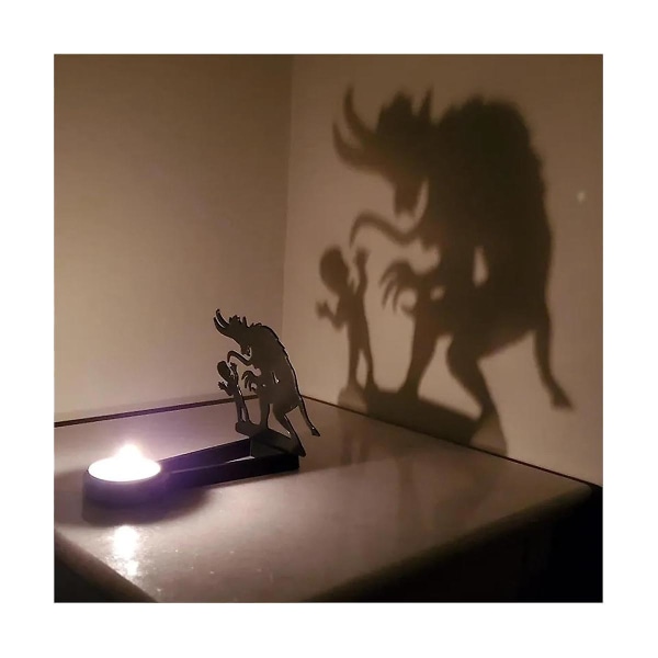 Funny Shadow lysestaker, halloween hjemmeinnredning Centerpiece lysestake bordplate dekorativt stearinlys