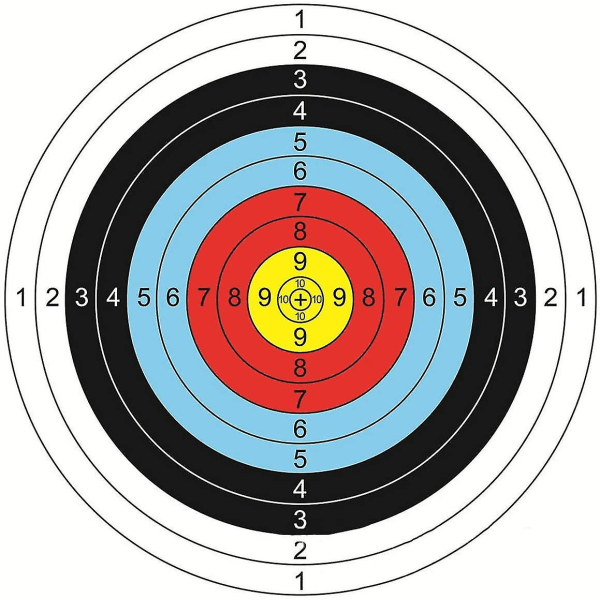 30 styks bueskydning målområde Bueskydning-skydepapir-mål-tilbehør (40 X 40 Cm)