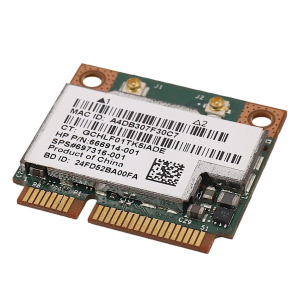 Dual Band 2.4+5G 300M 802.11a/b/g/n WiFi Bluetooth 4.0 Trådløs Halv Mini PCI-E Kort Til HP BCM943228HMB SPS 718451-001