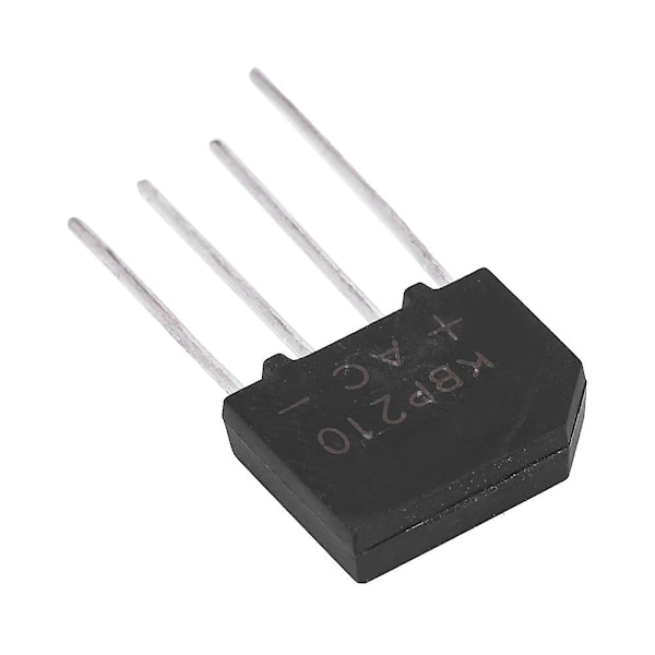 KBP210 Diodebro 2A 1000V Likretter for Elektronisk Krets (10 stk)