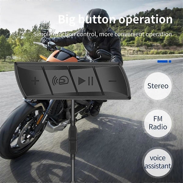 Langaton kypäräkuulokkeet musiikkikaiutin IPX7 vedenkestävä Bluetooth 5.0 Ladattava kypärä intercom Mo