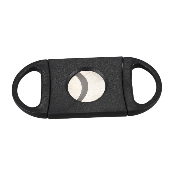 Oval-shaped Cigar Cutter, Double Cut Blade