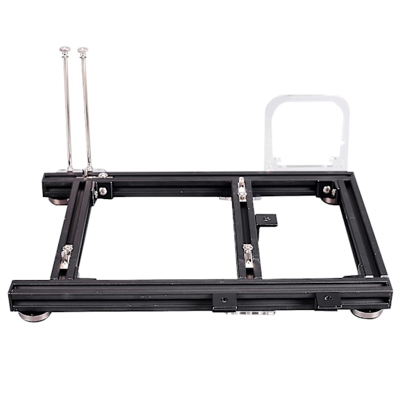 Aluminiumslegering ITX PC Kabinet Chassis til DIY Køling (Sort S)