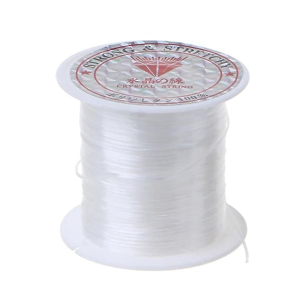 Elastiskt Transparent Pärltråd Stretch Polyester Snöre För Smyckestillverkning