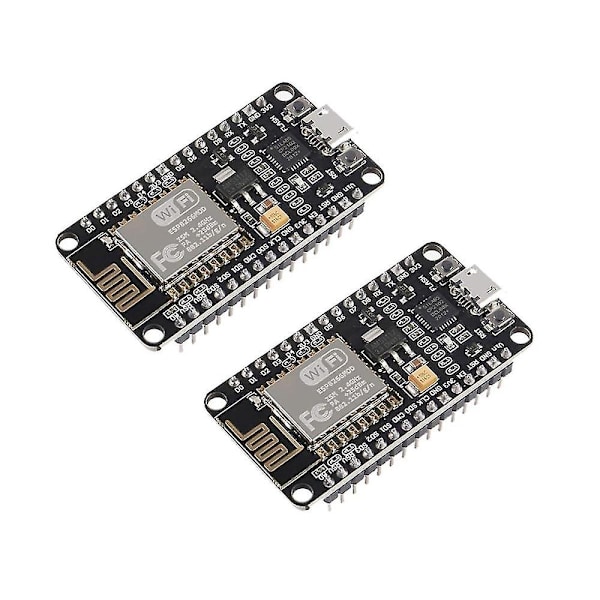 2 stk. ESP8266 NodeMCU CP2102 ESP-12E WiFi-modul Internet of Things udviklingskort fungerer til IDE/Micropython