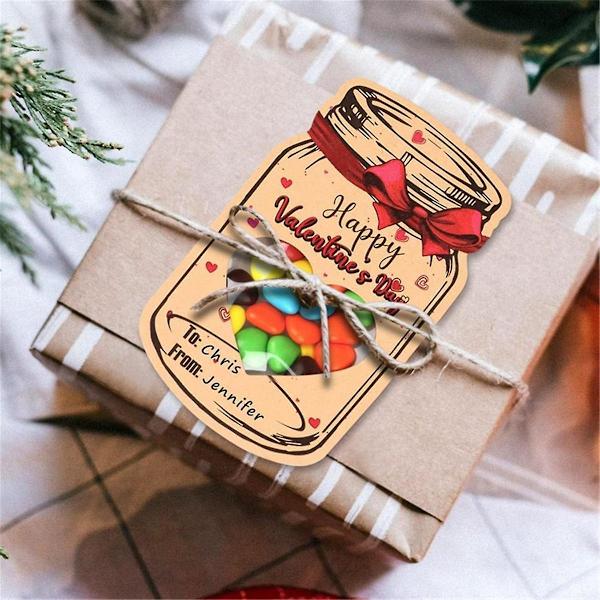 24-pakks Valentinsdagskort for barn, Valentinsdagskort for barn med snackspose, fest i klasserommet