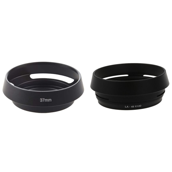 Musta ruuvikiinnitys 37 mm metallikupu Leica Summinin Elmar -objektiiville