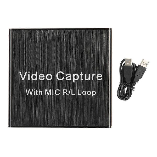 Video Capture Card USB2.0 HDMI Loop‑Out Stöd 4K Elektronisk Utrustning 0.4a 5V DC YEMMA