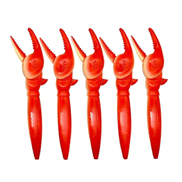 6 stk. Nyhet Krabbeklo Pens Lobster Claw Pens Morsomme Kulepenn Unike Pens Med Svart Blekkpenn For